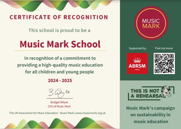 Music Mark Certificate