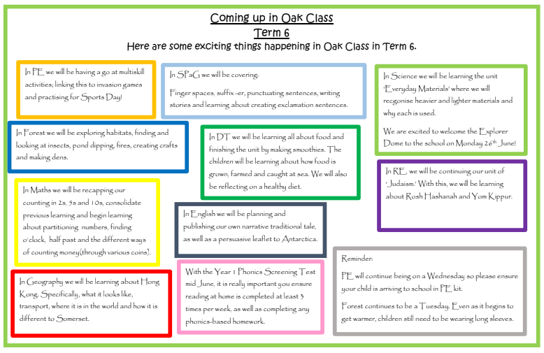Coming up in term 6