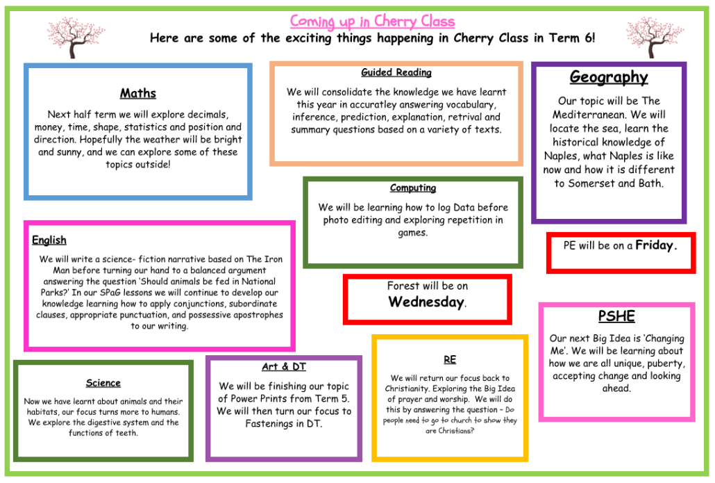 Coming up in term 6
