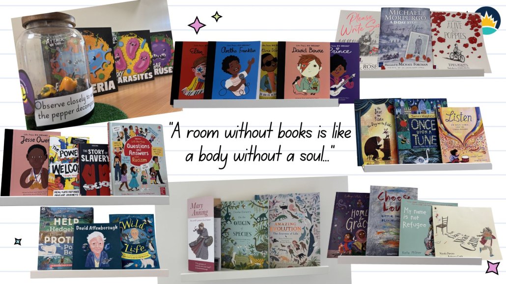 Books around our school!