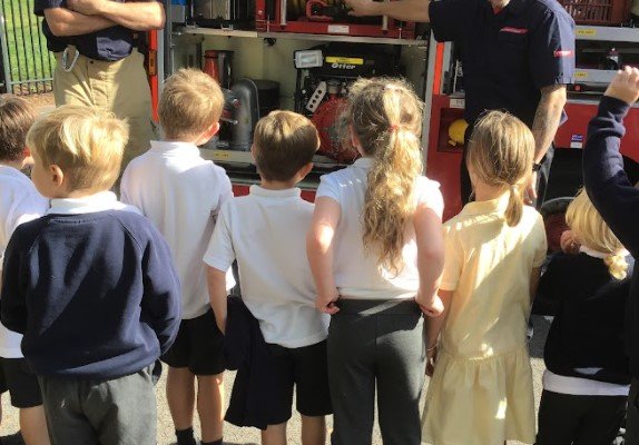 Firefighter visit