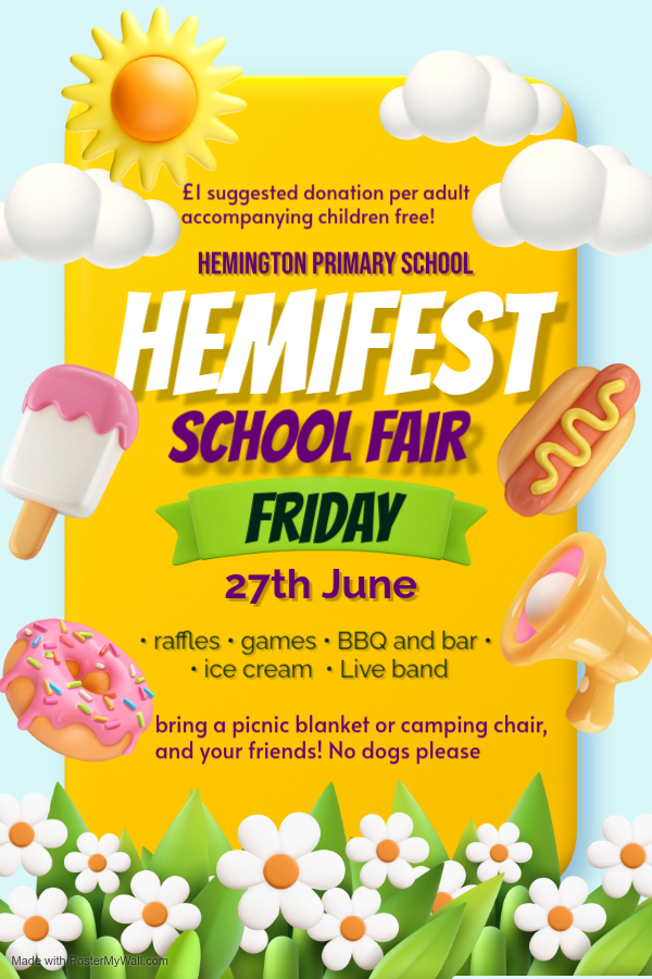Hemifest School Fayre Friday 27th June