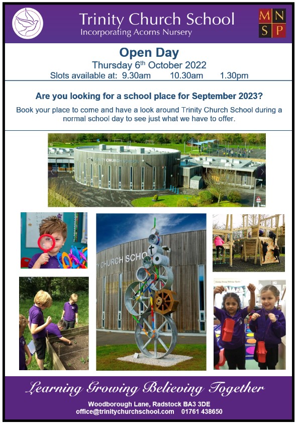 Open Day 6th October