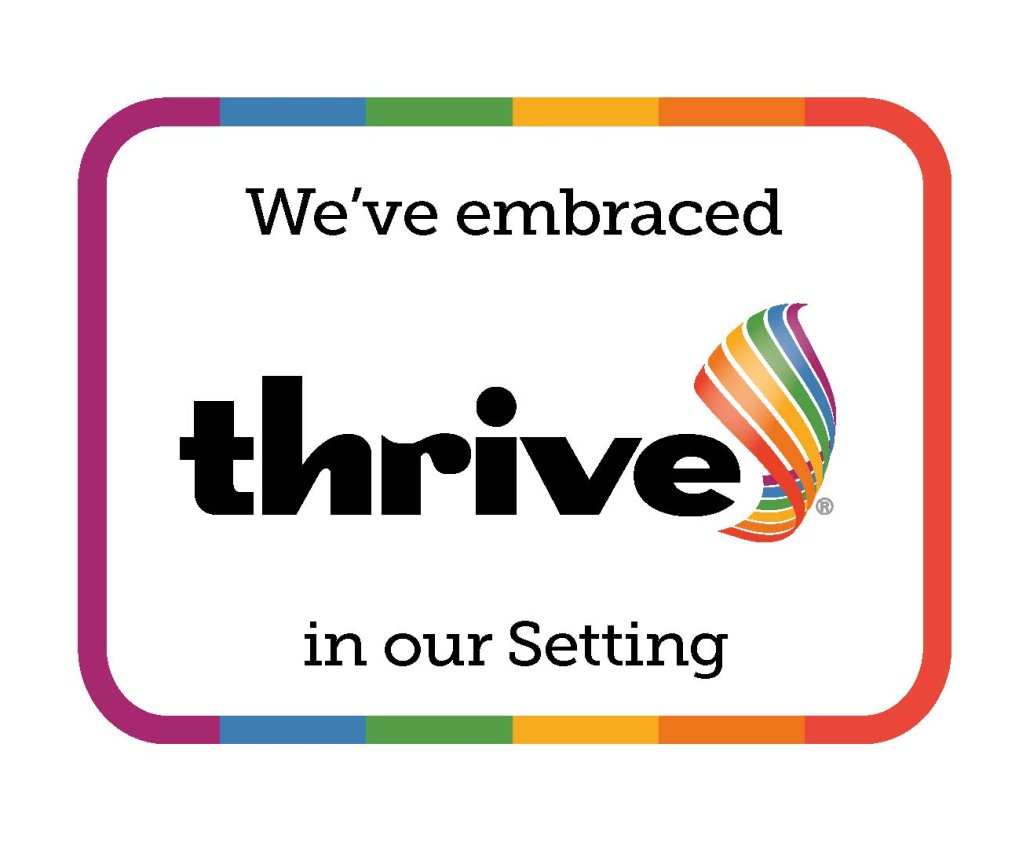 THRIVE embracing logo
