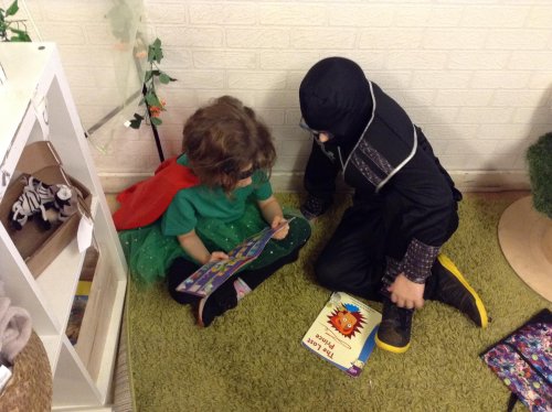 As part of our World Book Day activities the pupils enjoyed going to their partner class and sharing a book with their reading buddy from another year group. It is a great way for children to mix within the school and allows them a chance to share their l